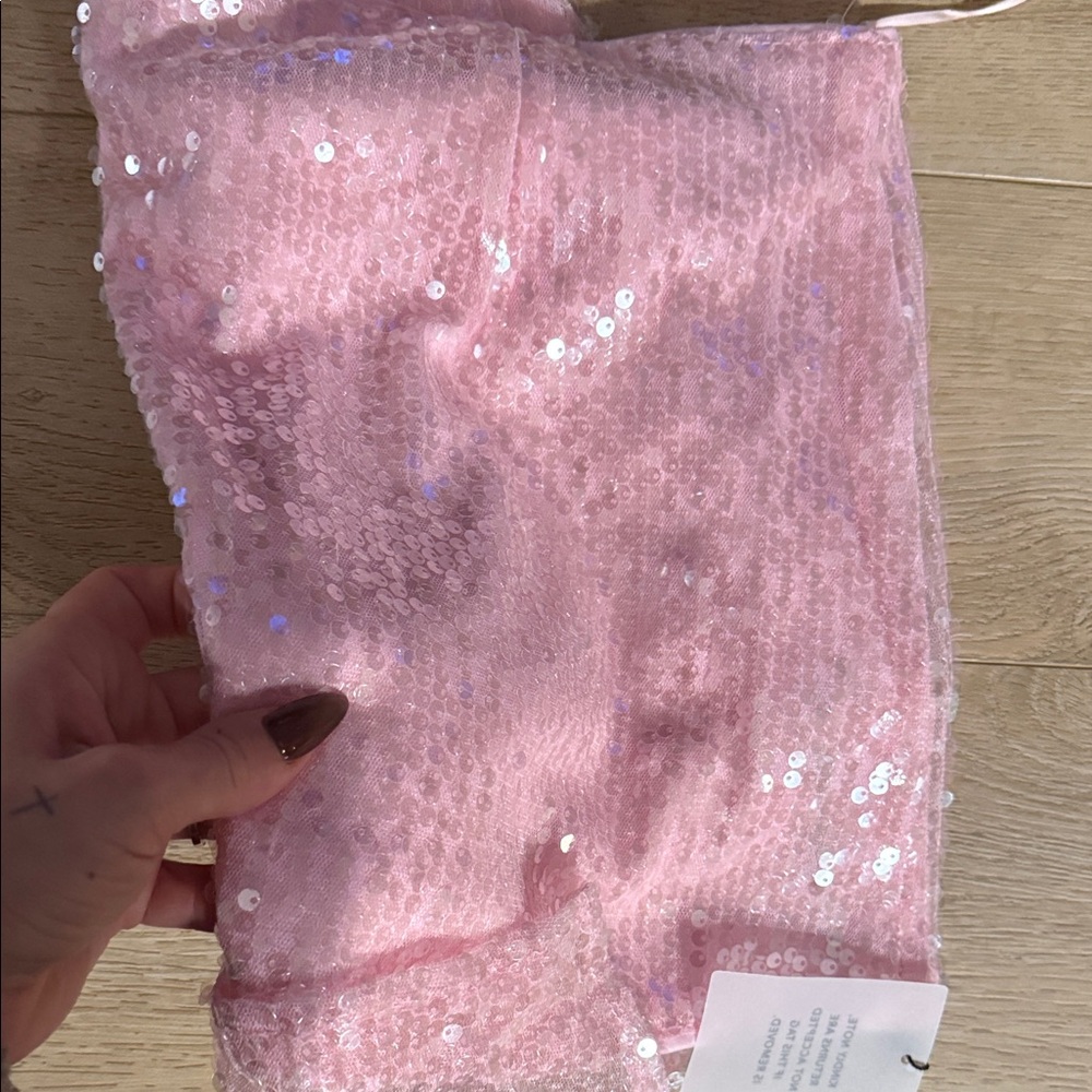 Superdown Sparkling Pink Mini Skirt - Picture 4 of 4